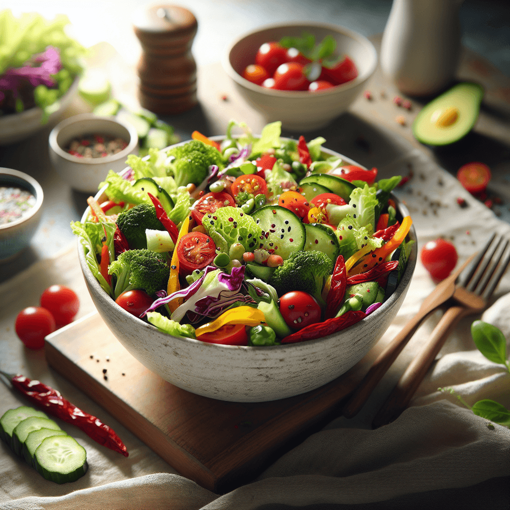 Comment Préparer des Recettes de Salades aux Légumes pour les Déjeuners