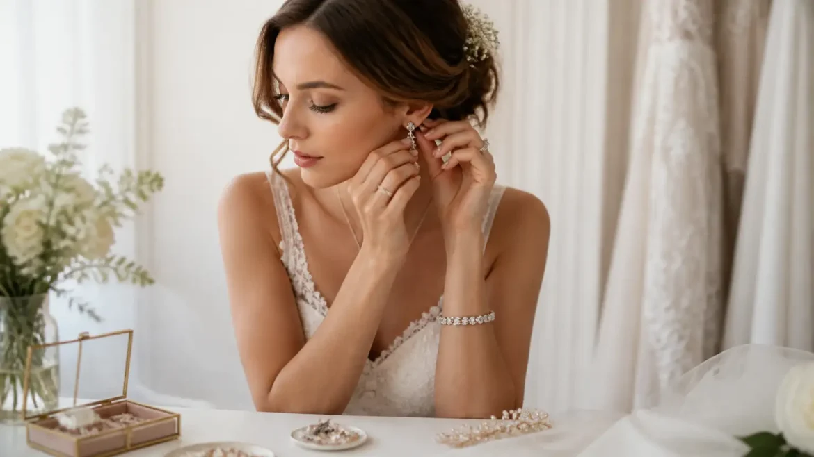 Comment Accessoiriser une Robe de Mariage avec des Bijoux