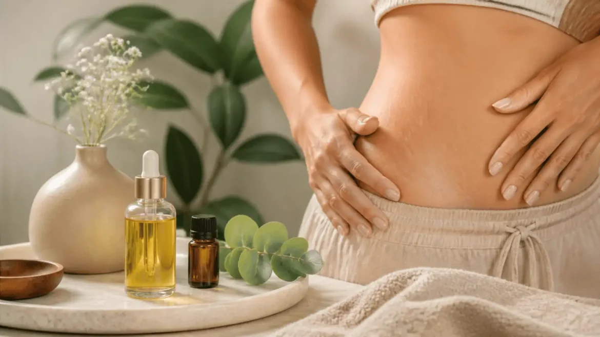 Les huiles essentielles pour réduire les vergetures
